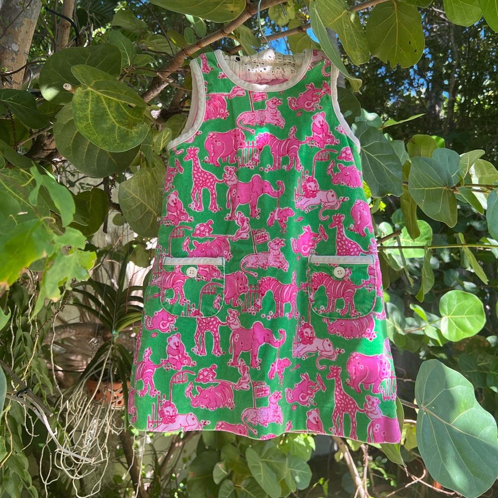 Cute pink & green Lily Pulitzer toddler girl dress 3T